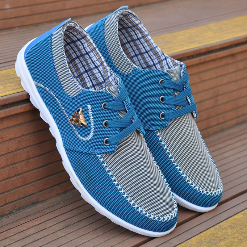 Spring Men Casual Shoes Flat Canvas Shoes for Men Patchwork Shoes Soft Comfortable Breathable Male Footwear Plus Size 39-46 - steptev