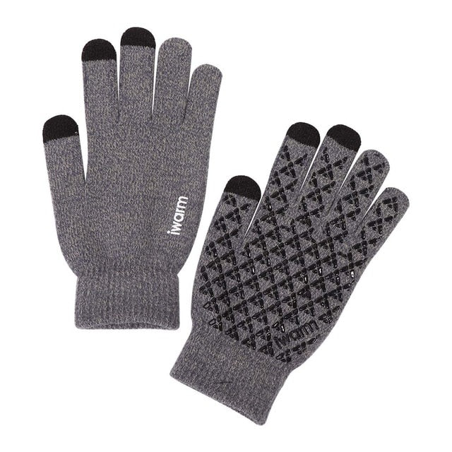 New Touch Screen Knitted Gloves Winter Autumn Men Women Thicken Wool Mitten Outdoors Anti-slip Warmer Couple Gloves High Quality - steptev