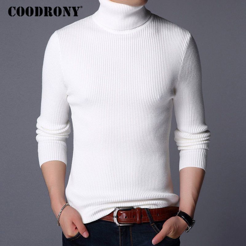 COODRONY Christmas Sweater Men Clothes 2020 Winter Thick Warm Mens Sweaters Casual Classic Turtleneck Cashmere Pullover Men 8253 - steptev
