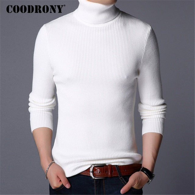 COODRONY Christmas Sweater Men Clothes 2020 Winter Thick Warm Mens Sweaters Casual Classic Turtleneck Cashmere Pullover Men 8253 - steptev
