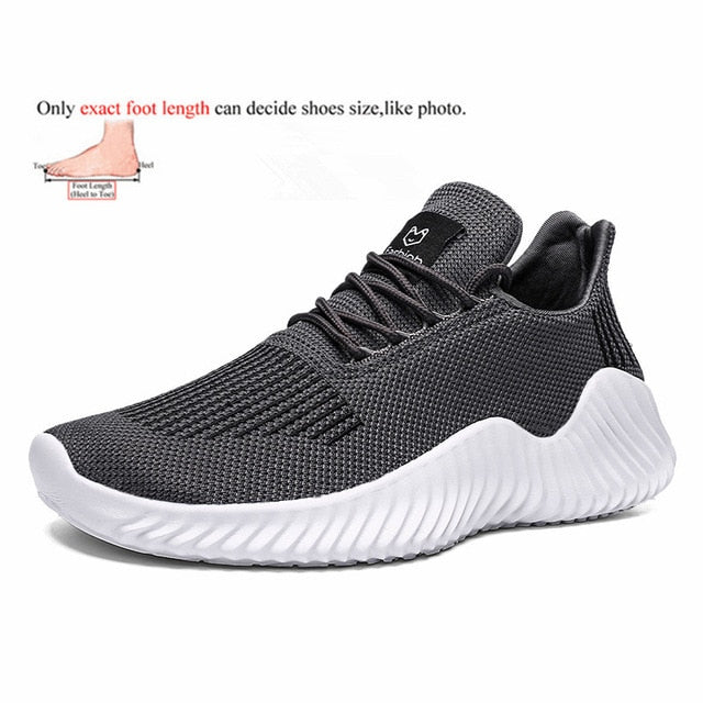 Comfortable Casual Shoes Men Breathable Walking Shoes Lightweight Sneakers Black Footwear Men Lace Up Running Shoes Men Big Size - steptev