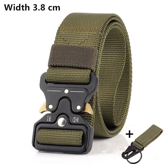 125-140long big size Belt Male Tactical military Canvas Belt Outdoor Tactical Belt men's Military Nylon Belts Army ceinture hom - steptev