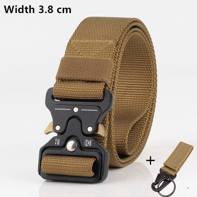 125-140long big size Belt Male Tactical military Canvas Belt Outdoor Tactical Belt men's Military Nylon Belts Army ceinture hom - steptev