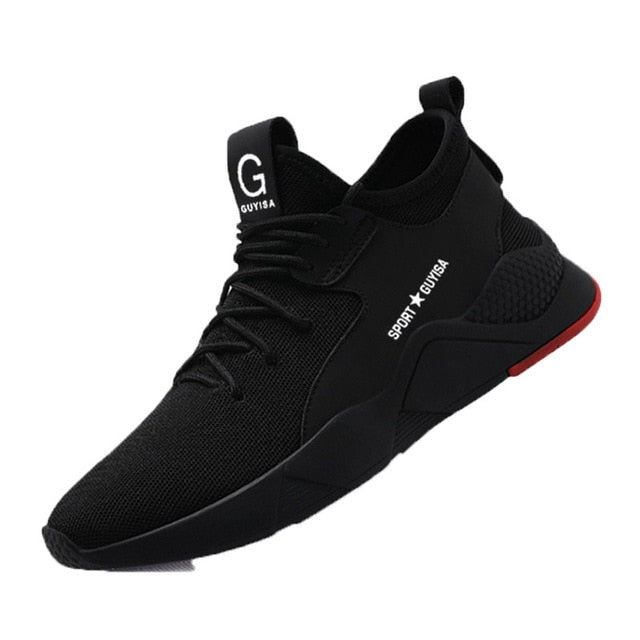 Manlegu Air Mesh Steel Toe Work Shoes Breathable Working Shoes Man Safety Lightweight Puncture-Proof Safety Boots Dropshipping - steptev