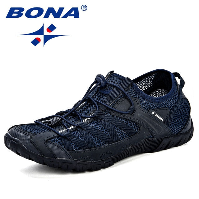 BONA Summer Sneakers Breathable Men Casual Shoes Fashion Men Shoes Tenis Masculino Adulto Sapato Masculino Men Leisure Shoe - steptev