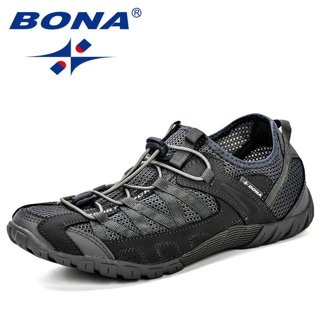 BONA Summer Sneakers Breathable Men Casual Shoes Fashion Men Shoes Tenis Masculino Adulto Sapato Masculino Men Leisure Shoe - steptev