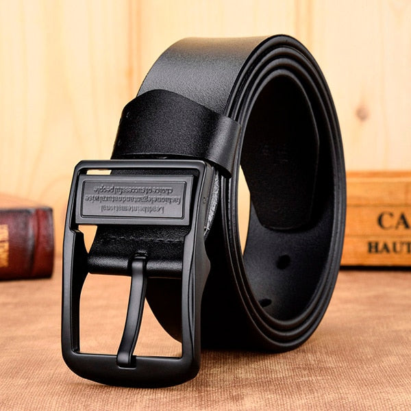 [DWTS]men belt male high quality leather belt men male genuine leather strap luxury pin buckle fancy vintage jeans free shipping - steptev