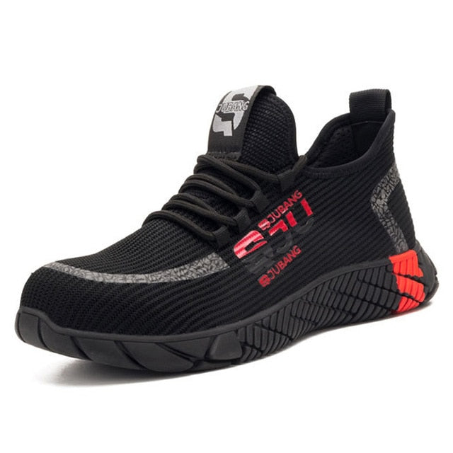 Manlegu Air Mesh Steel Toe Work Shoes Breathable Working Shoes Man Safety Lightweight Puncture-Proof Safety Boots Dropshipping - steptev