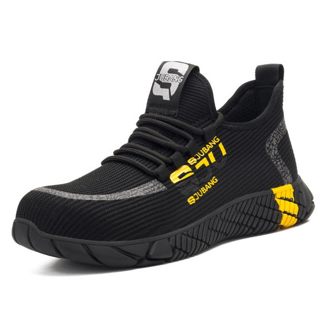 Manlegu Air Mesh Steel Toe Work Shoes Breathable Working Shoes Man Safety Lightweight Puncture-Proof Safety Boots Dropshipping - steptev