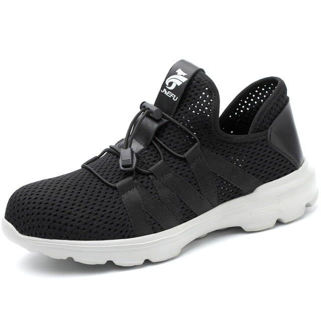 XIZOU 2020 Safety Boot Air Mesh Men's Safety Shoes Steel Toe Boots Men Puncture-Proof Work Sneakers indestructible shoes - steptev