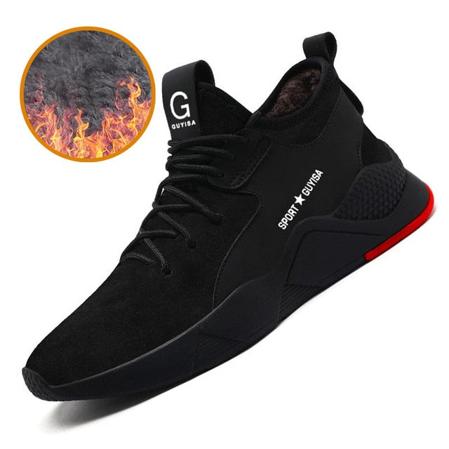 Manlegu Air Mesh Steel Toe Work Shoes Breathable Working Shoes Man Safety Lightweight Puncture-Proof Safety Boots Dropshipping - steptev