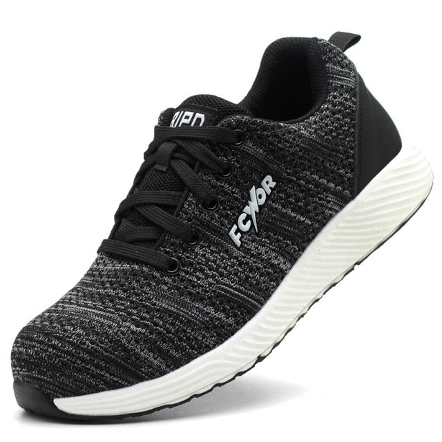 Men Work Safety Shoes Lightweight Nail Penetration Resistance Flexibility Steel Toecap Anti-smashing Outdoor Wearable - steptev