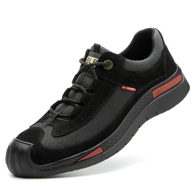 Men Work Safety Shoes Lightweight Nail Penetration Resistance Flexibility Steel Toecap Anti-smashing Outdoor Wearable - steptev