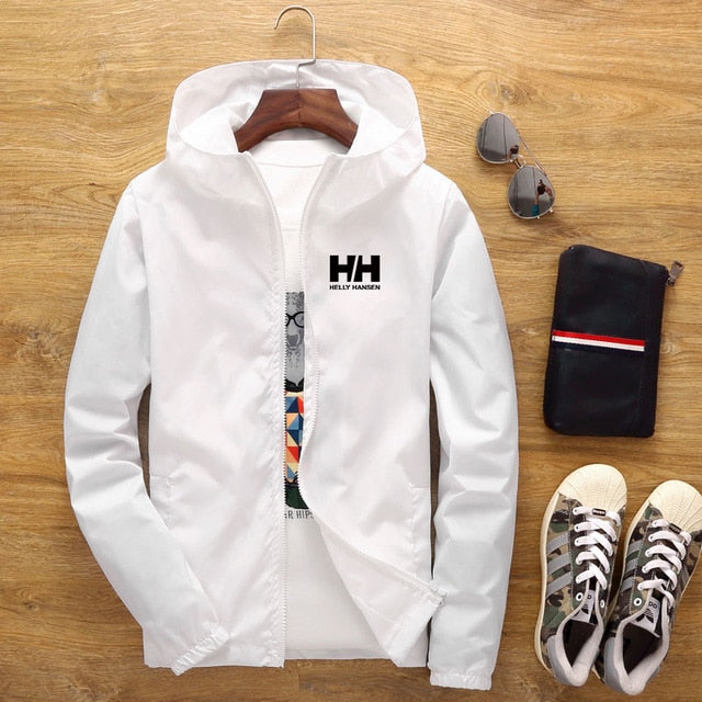 Men Fashion Print Windbreaker Jacket Coat Zipper Jacket Men Clothing Plus Size S-7XL Streetwear Hip Hop Outwear Windbreaker - steptev