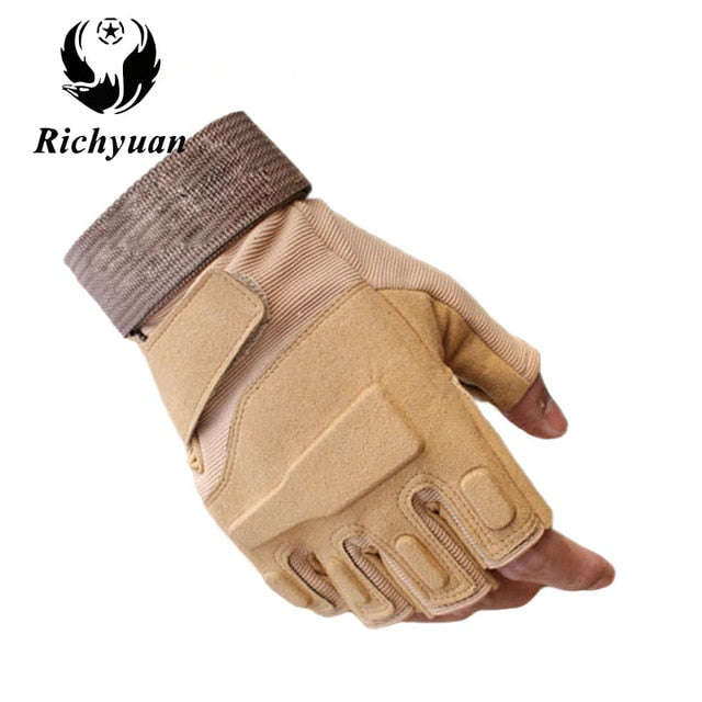 Us Military Tactical Gloves Outdoor Sports Army Full Finger Combat Motocycle Slip-resistant Carbon Fiber Tortoise Shell Gloves - steptev