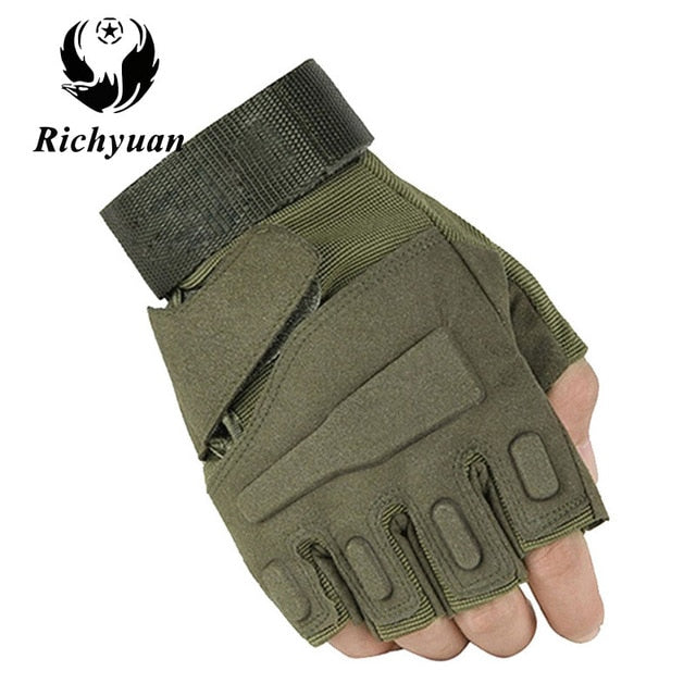 Us Military Tactical Gloves Outdoor Sports Army Full Finger Combat Motocycle Slip-resistant Carbon Fiber Tortoise Shell Gloves - steptev